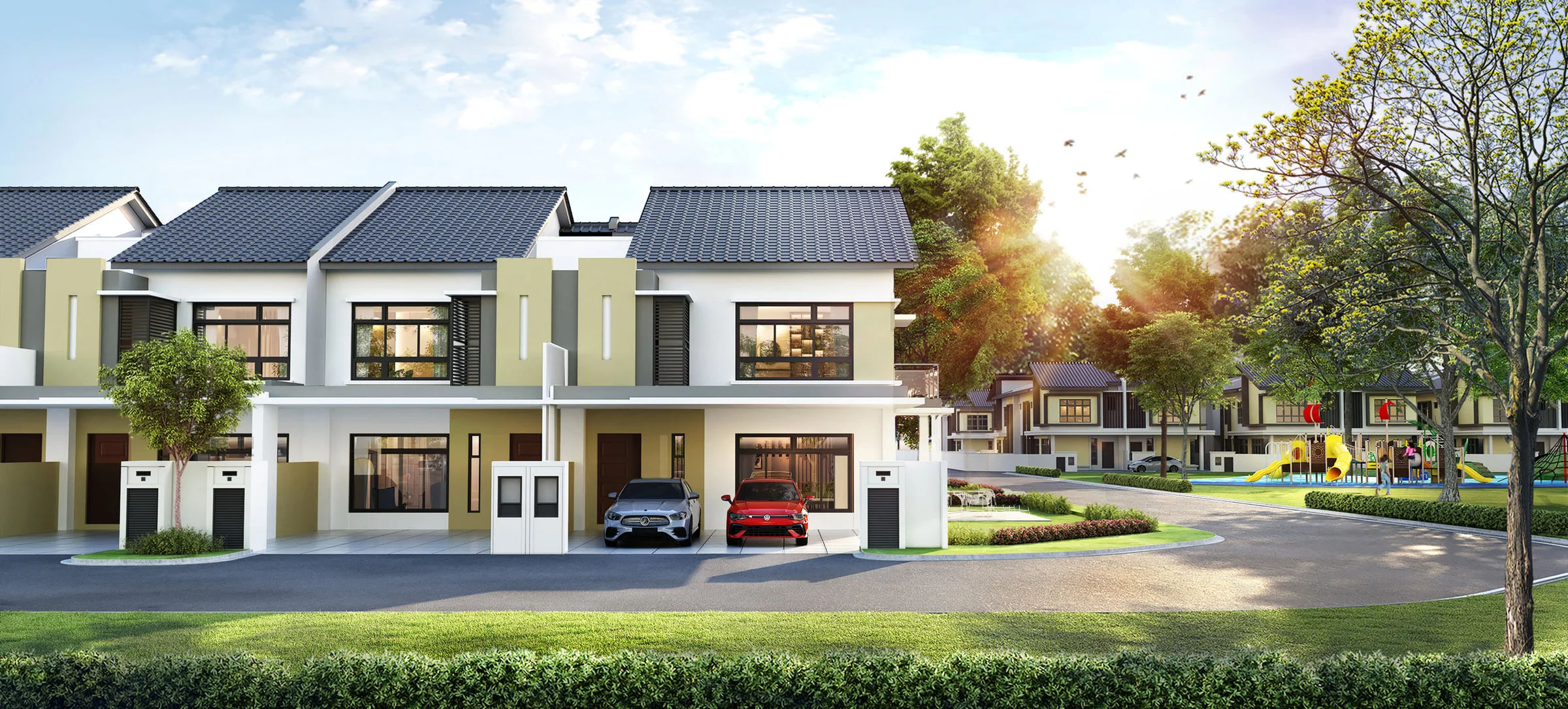 Maison Two 2-storey terrace house exterior artist's impression